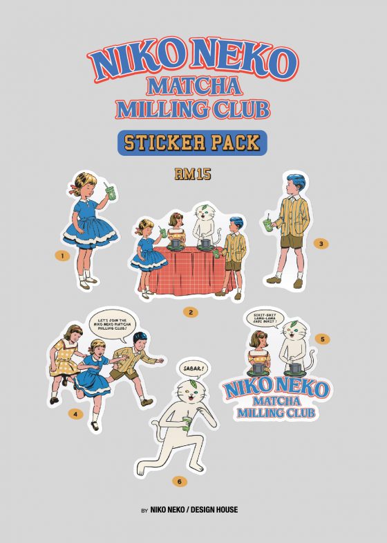 NIKO NEKO / MATCHA MILLING CLUB STICKER PACK - Image 2